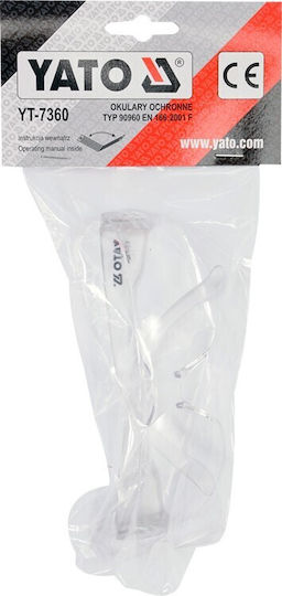 Yato Safety Glasses for Protection with Transparent Lenses 1pcs
