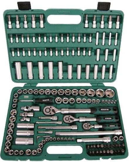 Honiton Ratschen- & Steckschlüssel-Sets 1\4" & 3\8" & 1\2" 155Stück