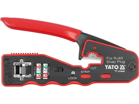 Yato Πρέσα Ακροδεκτών Δικτύου RJ45 (Μήκος 135mm)