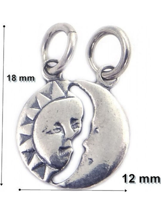 Alista Home Charm Lună din Argint cu Zircon