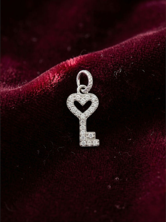 Alista Home Charm Inimă din Argint cu Diamant și Zircon