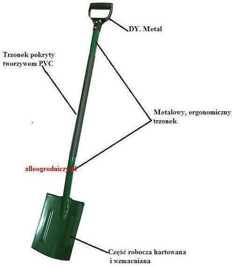 Romanowski Metal Hoof Sheepdog Lopată cu Mâner din Metal