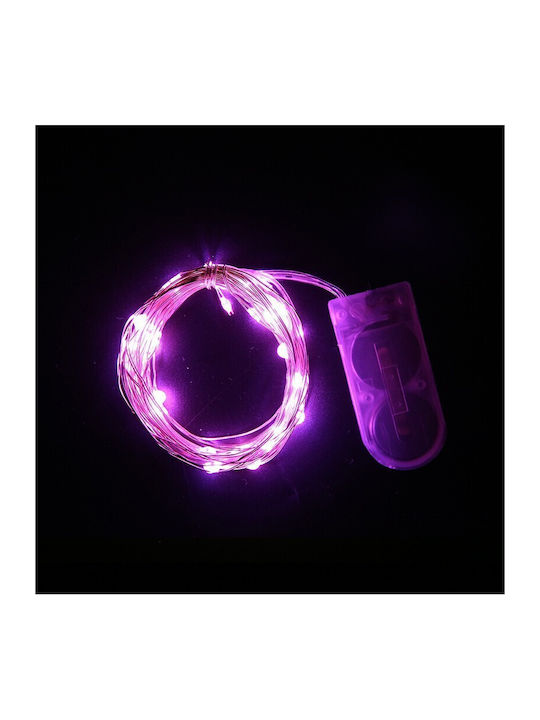 30 LED Lights 3m Pink String 30 LED Lights 3m Pink String