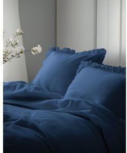 Detexpol Set Huse Pentru Pilote 100% Bumbac 160x200cm Simplă Cu Față De Pernă Navy Denim