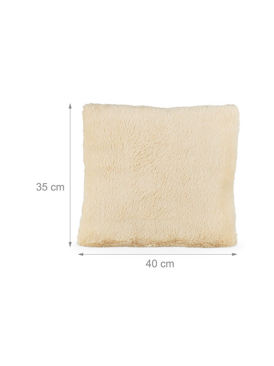 Relaxdays Sofa-Kissen Ecru 35x40cm