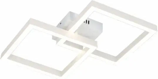 Spot Light Πλαφονιέρα Οροφής Λευκή με Ενσωματωμένο LED