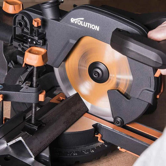 Evolution Kapp- und Gehrungssäge Elektrisch 2000W mit Schnittführung Laser & Scheibendurchmesser 255mm