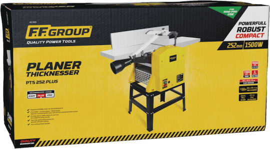 FFG PTS 252 Plus Holzwerkzeug Hobel mit Leistung 1500W
