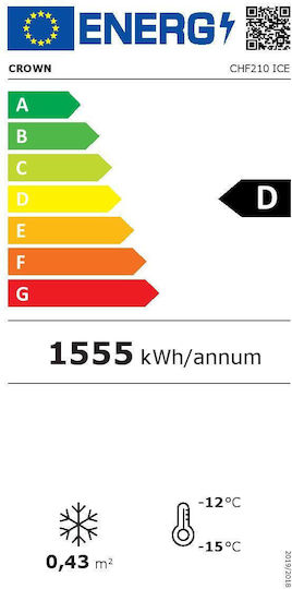 Crown Ψυγείο Παγωτού Υ82.5xΠ93xΒ55.5cm