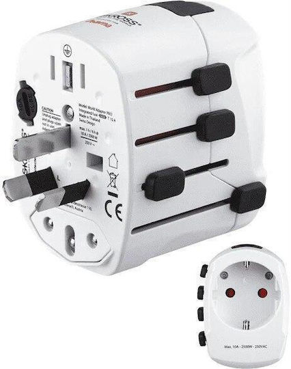 HAMA Universal Steckdosenadapter von Universal zu Universal