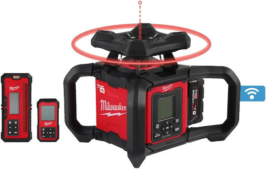 Milwaukee RLOHV1200-501C Αυτορυθμιζόμενο Περιστροφικό Αλφάδι Laser Κόκκινης Δέσμης 18V