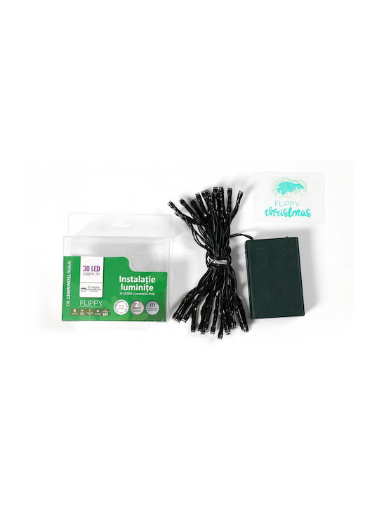30 LED Lights 3m Green String 2 Pieces