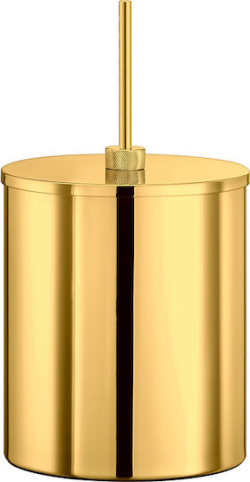 Sanco Metallic Bathroom Bin 5lt Brown