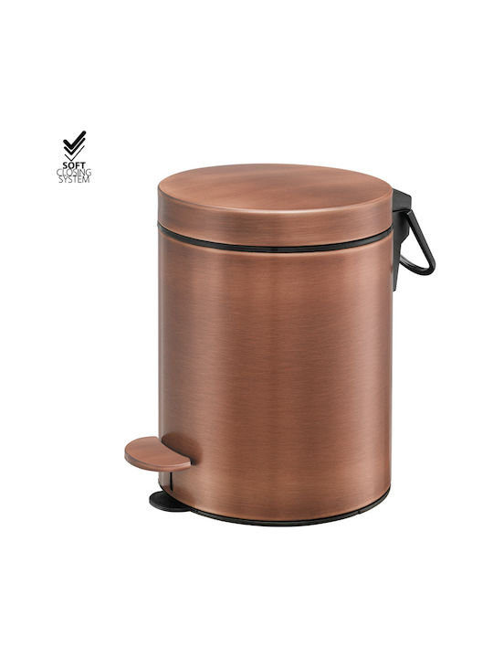 Sanco 90605-M25 Metallischer Badezimmer Behälter Soft Close 5lt Bronze