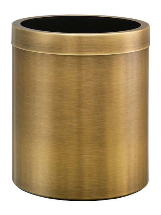 Sanco Coș Metalic De Baie 5L Bronz