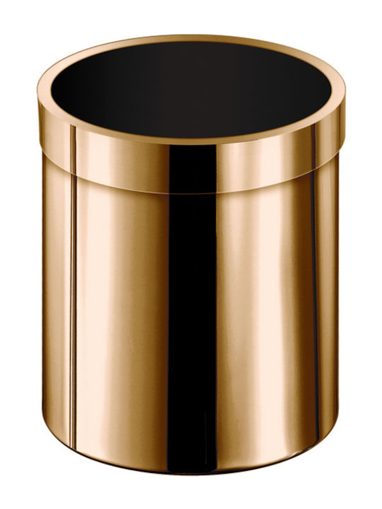 Sanco Coș Metalic De Baie 5L Bronz