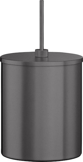 Sanco 190025-M116 Metallischer Badezimmer Behälter 5lt Schwarz