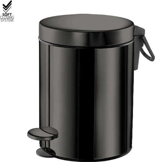 Sanco Metallischer Badezimmer Behälter Soft Close 5lt Rote