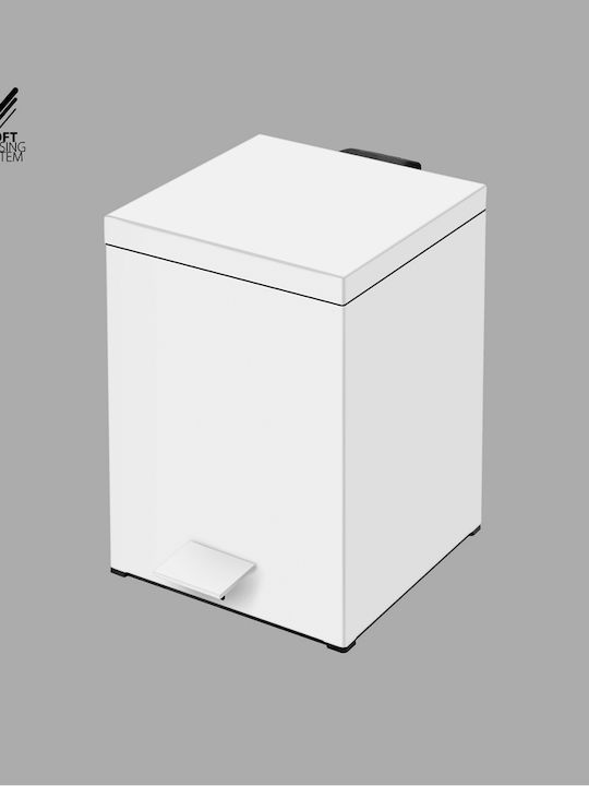 Sanco Metallic Bathroom Bin Soft Close 5lt Brown