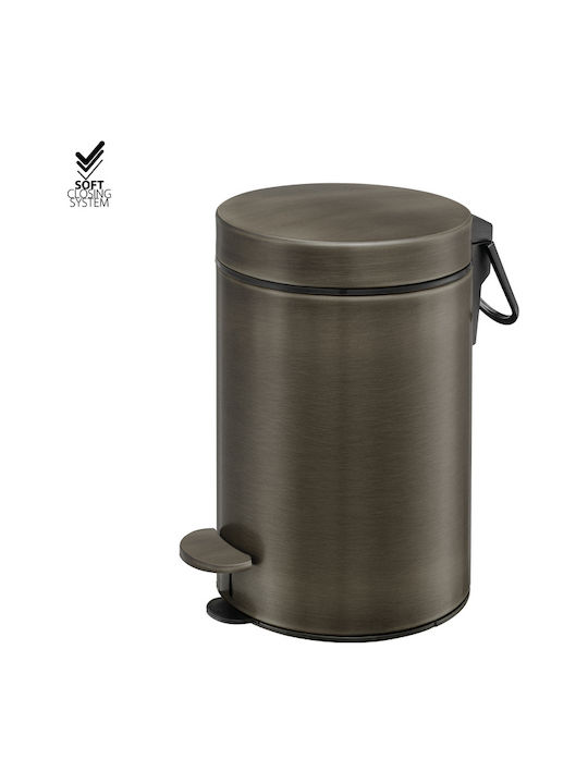 Sanco 90603-M25 Metallischer Badezimmerbehälter Soft Close 3lt Bronze