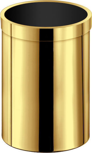 Sanco Metallic Bathroom Bin 12lt Brown