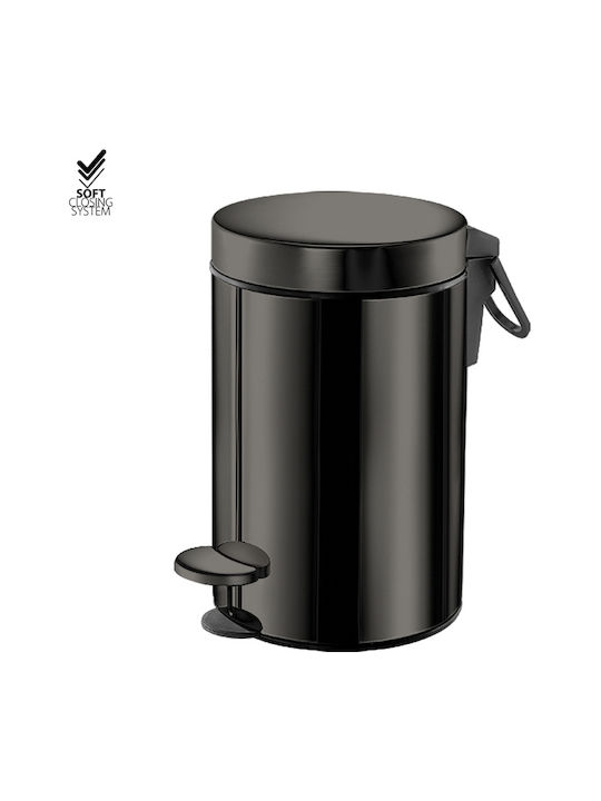 Sanco Metallischer Badezimmerbehälter Soft Close 3lt Bronze