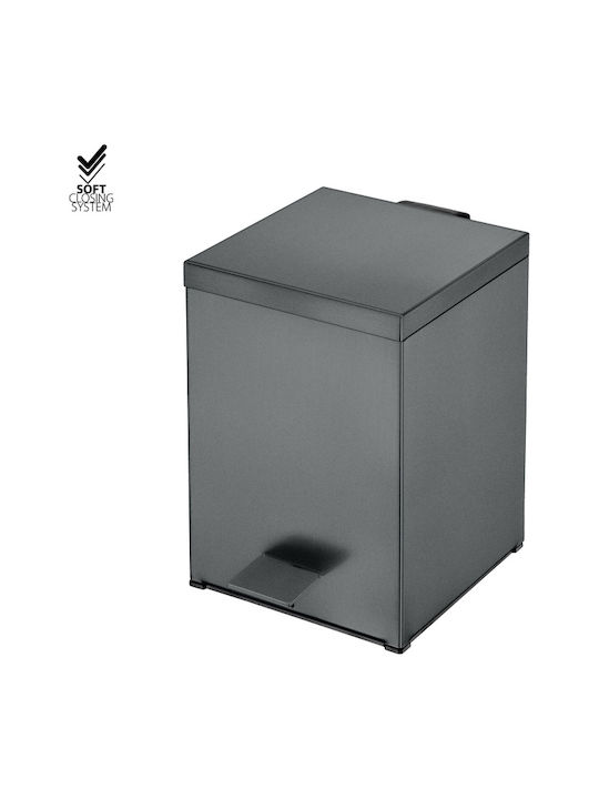 Sanco Μεταλλικό Καλαθάκι Μπάνιου Soft Close 5lt Μπρονζέ