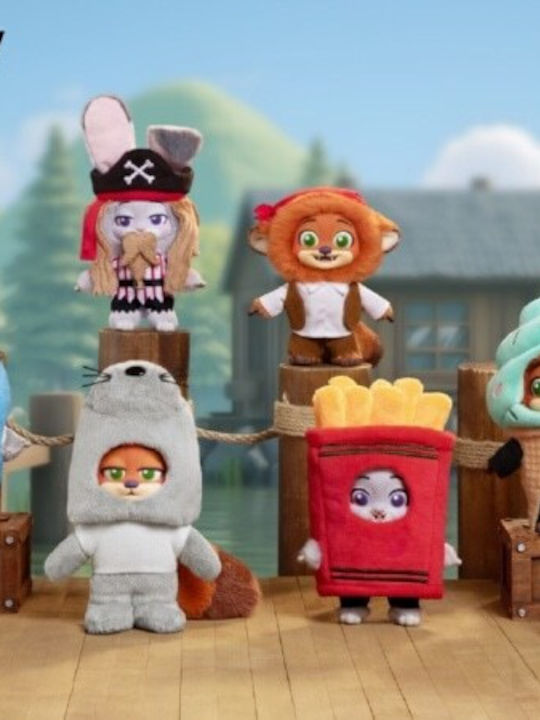 Plushy Keychain Disney Zootopia Nick & Judy Best Undercove Series Plush Keychain Blind Box 1pc 1pc Random Selection