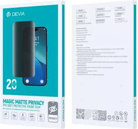 Devia Privacy Ματ Screen Protector 20τμχ (V5 Machines)