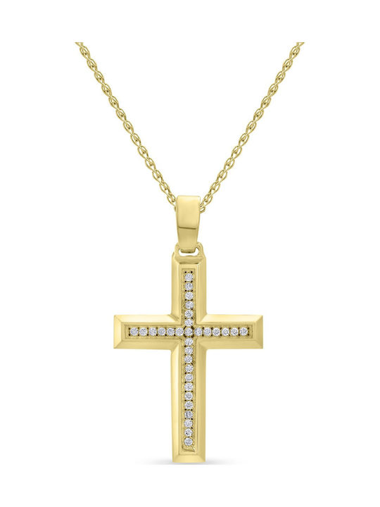 Chrysolithos Gold Cross 9K
