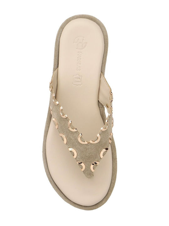 Women's Flatform Sandals Beige
