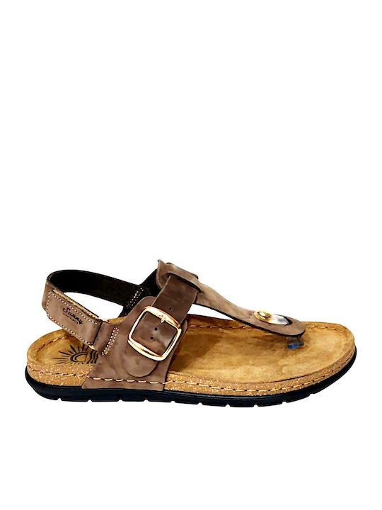 Women's Flat Sandals Brown SIENNA-50303-MOCHA
