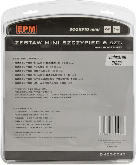 EPM Комплект клещи Прави 6бр