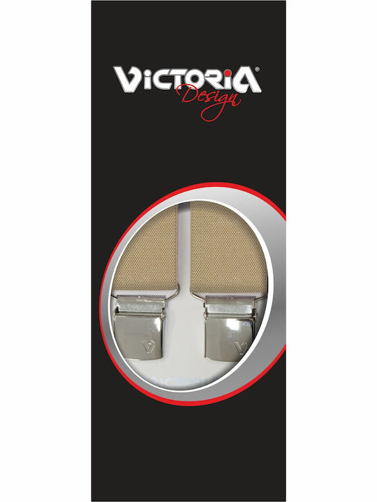Victoria Suspenders Monochrome Beige