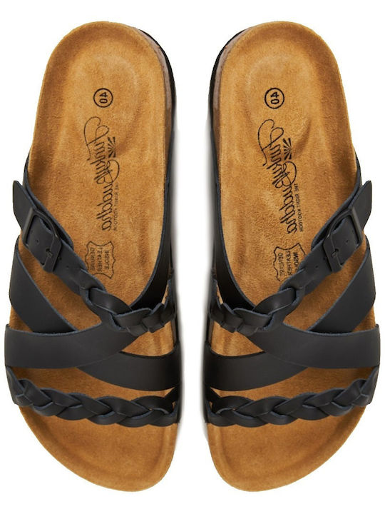 Leather Women's Sandals Black