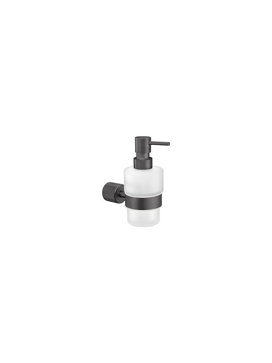 Sanco Lithos Επιτοίχιο Dispenser Γυάλινο Καφέ