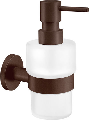 Sanco Eck Wandmontierter Spender Glas Braun