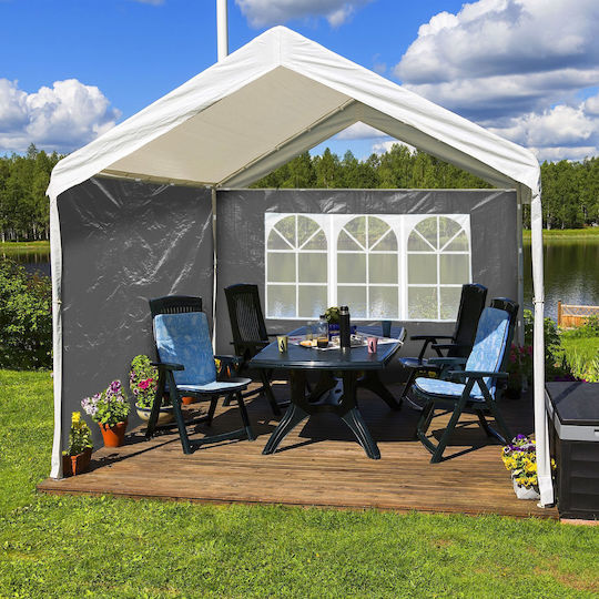 Relaxdays Странично За Киоск Сиво 2x3m