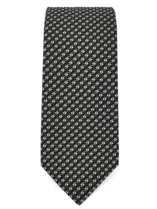 Hugo Men's Silk Printed Tie In Black Colour