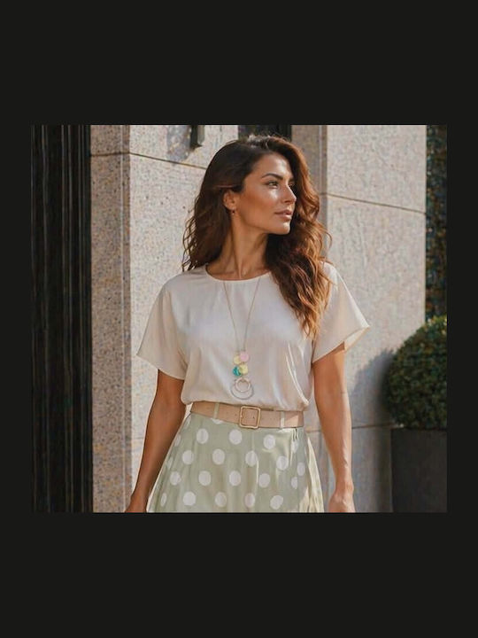 Дамски Crop Топ Екрю