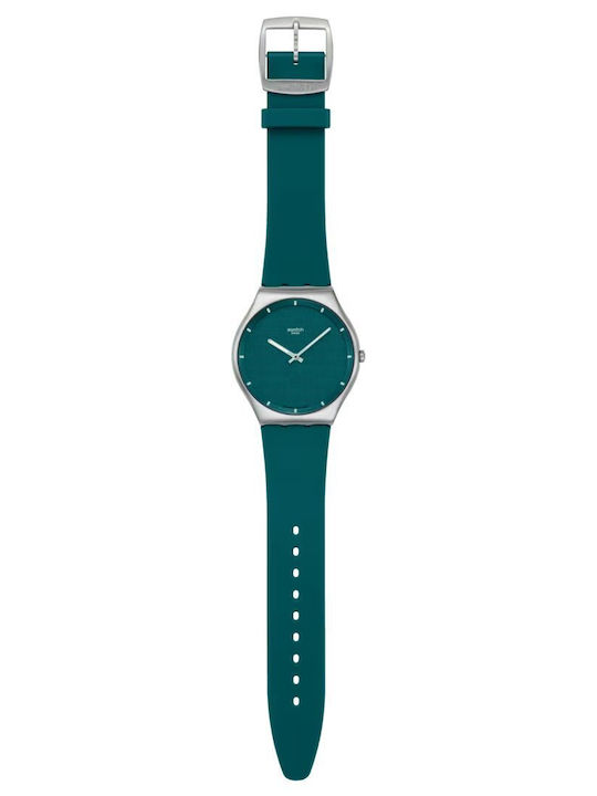 Swatch Ceas Bărbătesc cu Baterie cu Brățară Metalică Verde