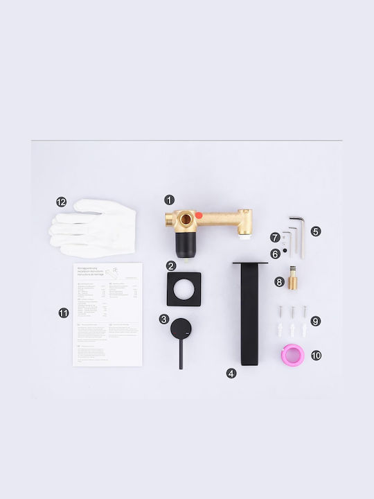 Mixing Sink Faucet Tall Black