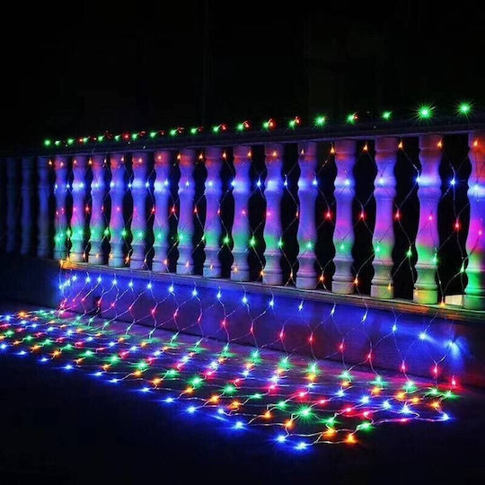 120 Λαμπάκια LED 1.5μ. x 150εκ. RGB τύπου Δίχτυ