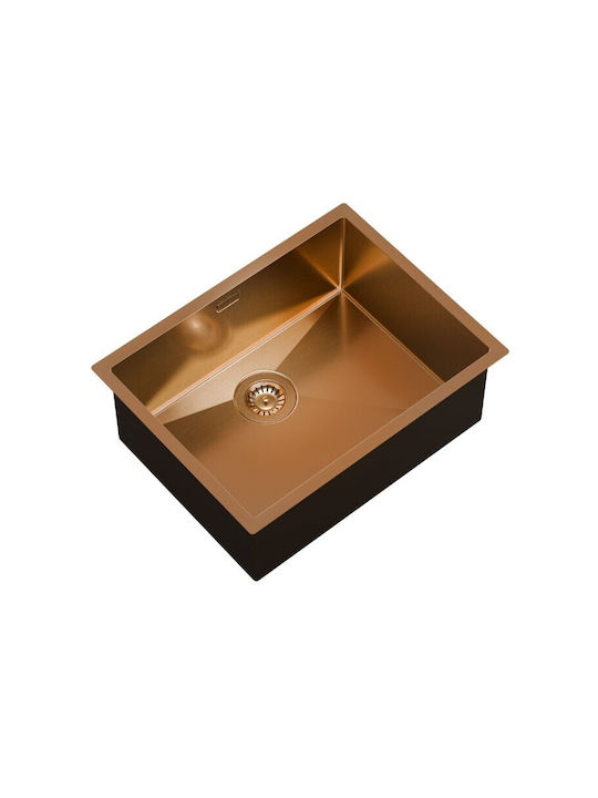 Helika Nova 100l Undermount Kitchen Sink Inox M59xP45cm Silver