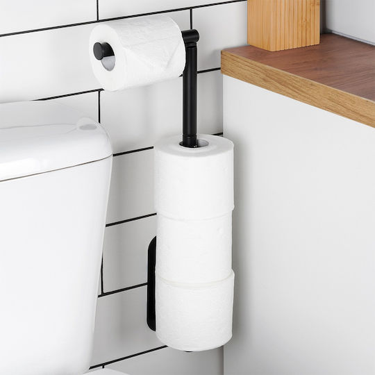 Vilde Wandmontierter Papierhalter Schwarze