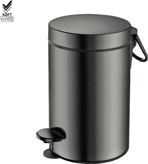 Sanco Metallic Bathroom Bin Soft Close 3lt Gold