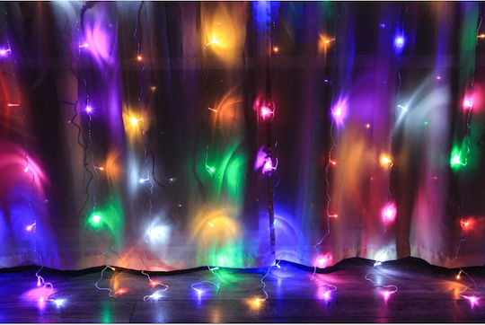100 Luminite LED 3m x 100cm Multicolore USB Tip Perdea