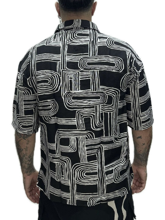 Shirt Κοντομάνικο Πουκάμισο σε Φαρδιά Γραμμή