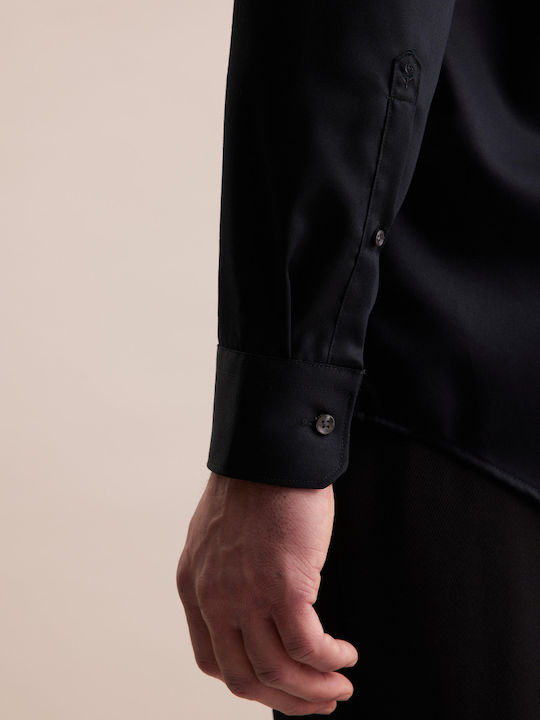 Long Sleeve Shirt in Regular Fit Black
