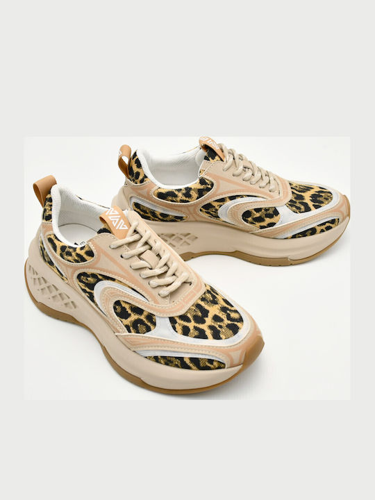 Women's Chunky Sneakers Beige